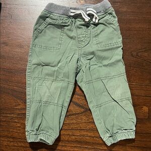 OshKosh B'gosh Olive Green Joggers with Gray Waistband